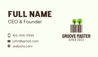 Forest Tree Barcode  Business Card Image Preview