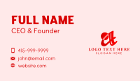 Generic Premium Letter A Business Card Image Preview