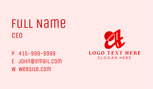 Generic Premium Letter A Business Card Design Image Preview