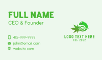 Green Chameleon Cannabis  Business Card Image Preview