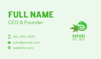 Green Chameleon Cannabis  Business Card Image Preview