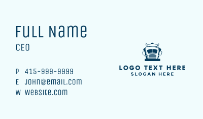 Blue Truck Company Business Card Image Preview