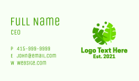 Green Garden Leaves  Business Card Image Preview