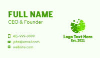 Green Garden Leaves  Business Card Image Preview