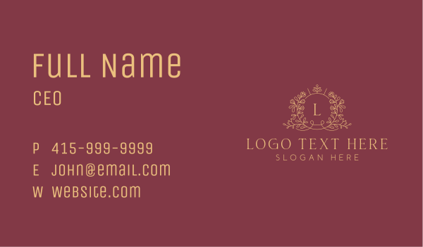 Luxury Wedding Event Business Card Design Image Preview