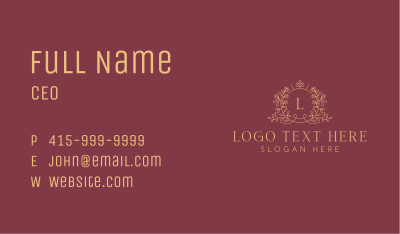 Luxury Wedding Event Business Card Image Preview