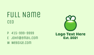 Coconut Milk Business Card Image Preview