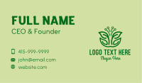 Garden Seedling Leaves  Business Card Image Preview
