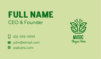 Garden Seedling Leaves  Business Card Image Preview
