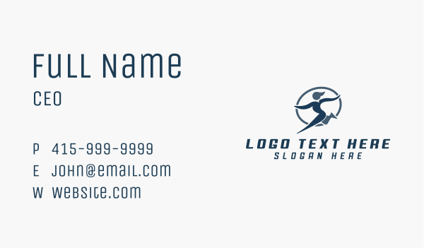 Sports Running Tournament  Business Card Design Image Preview