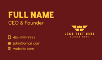 Royalty Crown Wings Business Card Preview