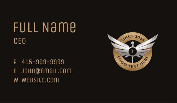 Medical Wings Caduceus Business Card Design Image Preview