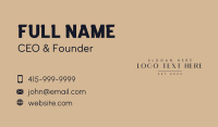 Elegant Black Brand Business Card Image Preview