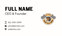 Motorcycle Helmet Flag Business Card Image Preview