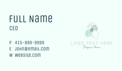 Botanical Woman Wellness Business Card Image Preview