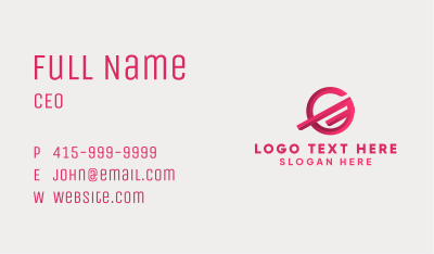 Pink Graphic Studio Letter G Business Card Image Preview