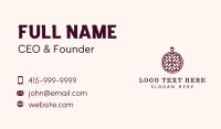 Maroon Floral Scent Business Card Preview