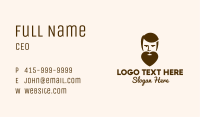 Heart Beard Man Business Card Image Preview