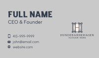 Hotel Interior Design Letter H Business Card Image Preview