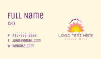Pink Lotus Flower Business Card Image Preview