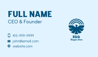 Blue Flying Bird  Business Card Design