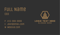 Hexagon Building Residence Business Card Image Preview