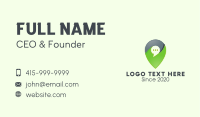 Location Messaging App Business Card Design