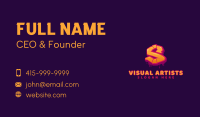 Graffiti Mural Letter S Business Card Image Preview