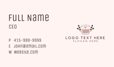Candlelight Candle Decor Business Card Image Preview