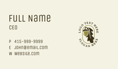 Acorn Oak Leaf Business Card Image Preview
