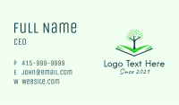 Nature Tree Book  Business Card Image Preview