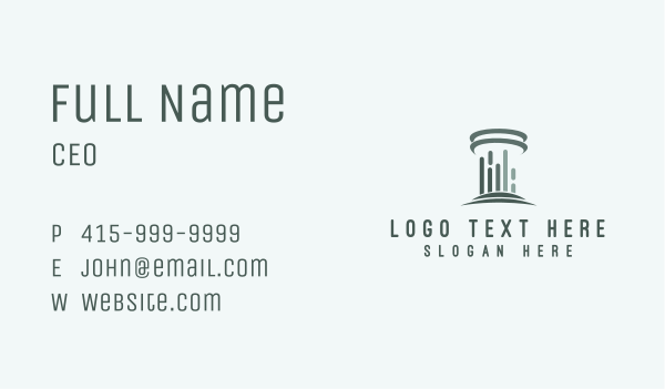 Architecture Concrete Pillar  Business Card Design Image Preview