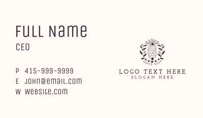 Sewing Floral Thread Business Card Image Preview