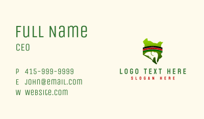 Kenya Elephant Wildlife Business Card Image Preview