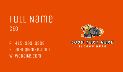 Lynx Logistics Truck Business Card Image Preview