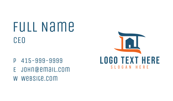 Residential Renovation Company Business Card Design Image Preview