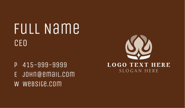 Elegant Crown Deluxe Business Card Design Image Preview