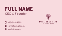 Yoga Woman Tree Business Card Image Preview