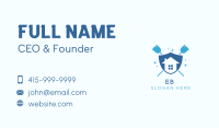 Broom Housekeeping Cleaner Business Card Image Preview