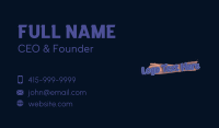 Fun Brush Wordmark Business Card Design