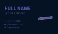 Fun Brush Wordmark Business Card Image Preview