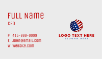 Sphere Flag America Business Card Image Preview