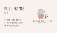 Tailor Crochet Ball  Business Card Image Preview