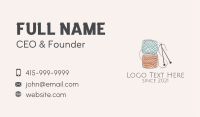 Tailor Crochet Ball  Business Card Image Preview
