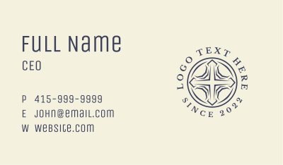 Religious Holy Cross Business Card Image Preview