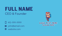 Pig Baseball Pitcher Business Card Image Preview