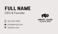 Black Bison Animal  Business Card Image Preview