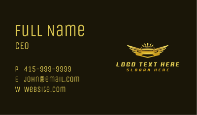 Car Wing Premium Business Card Image Preview