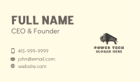 Strong Bison Animal Business Card Image Preview