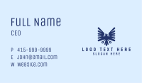 Blue Eagle Crest Business Card Image Preview